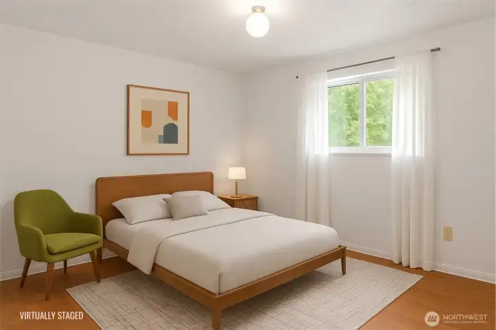 Second bedroom (virtually staged)