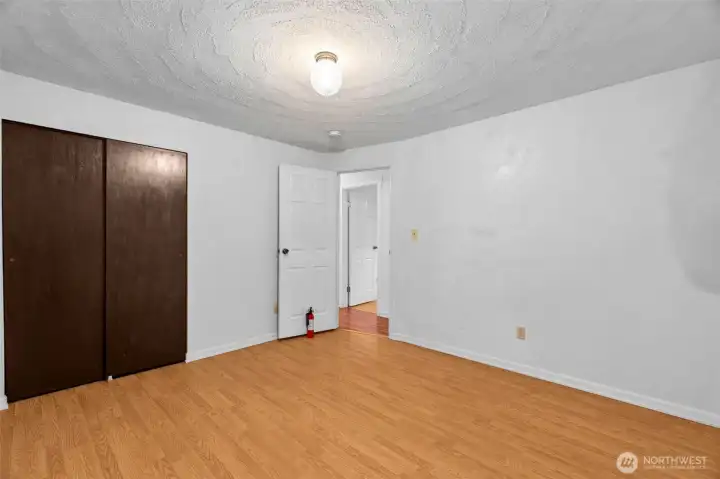 Second bedroom features a large closet.