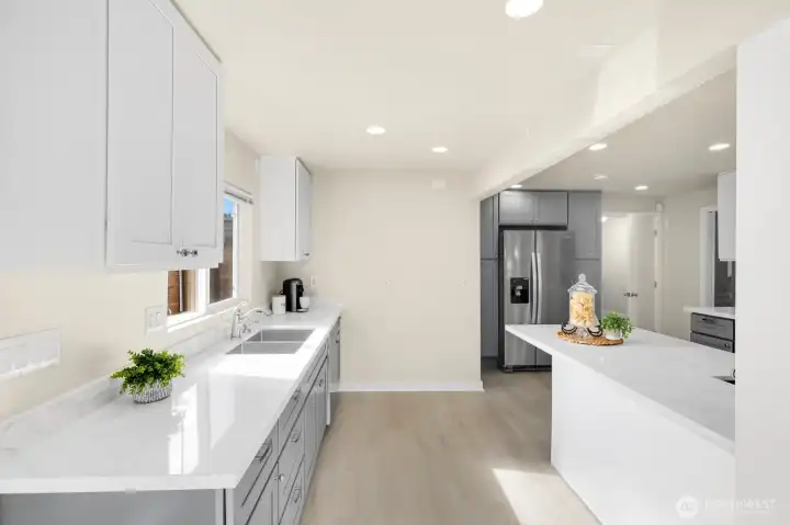Spacious kitchen great for entertaining.