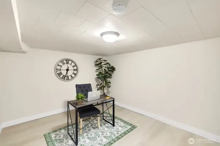 Office, exercise room or multi-purpose room.
