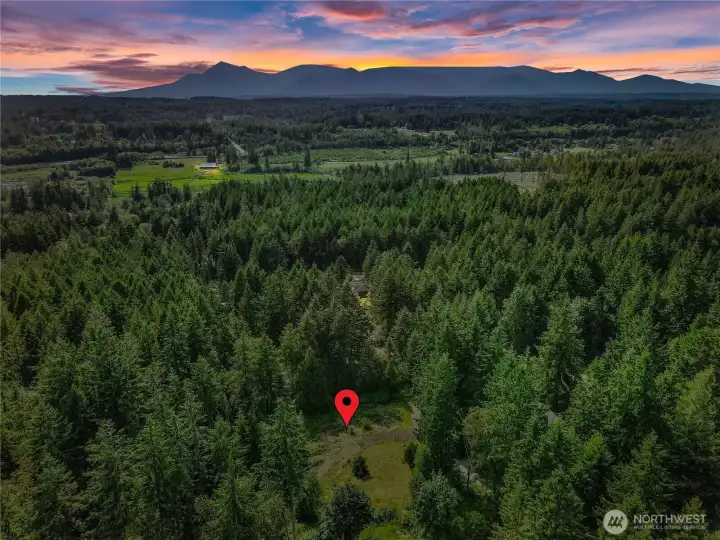 Just up the hill from Silverdale Way, this land has a nice view of the mountains from the top (especially if you build a 2 story home).