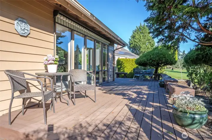 So much outdoor entertaining space