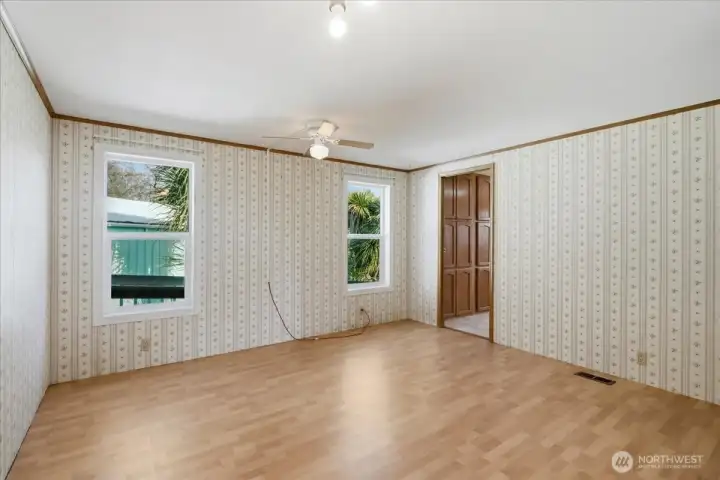 Primary Bedroom from doorway.