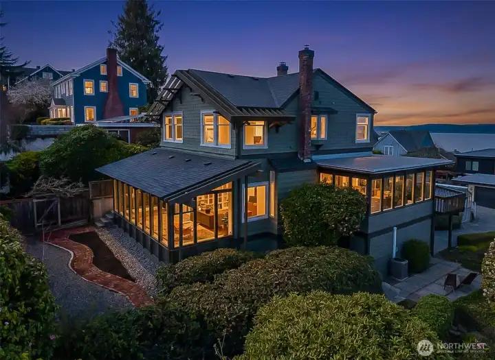 This could be your dream home on a twilight evening!