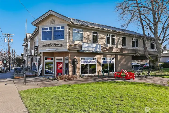 Here is just one of the popular coffee shops in Old Town's commercial district.  This is located next to a historic Tacoma Park.  These are just a short stroll away!