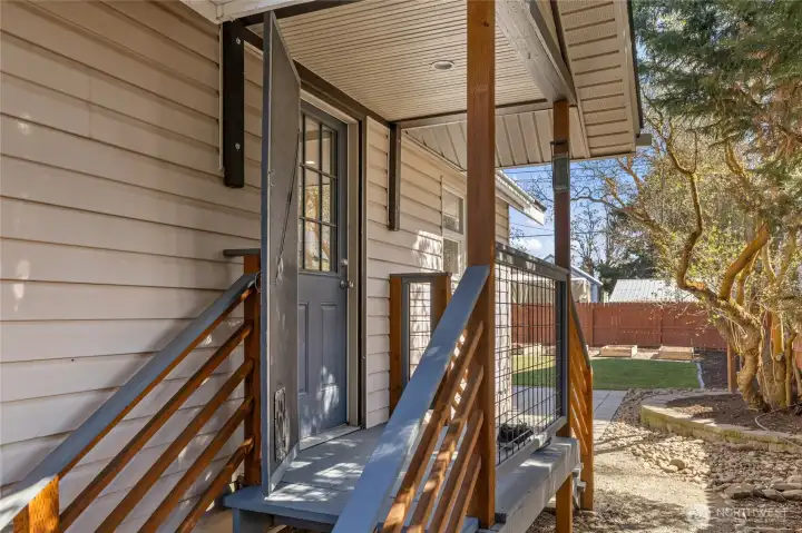 Porch off kitchen
