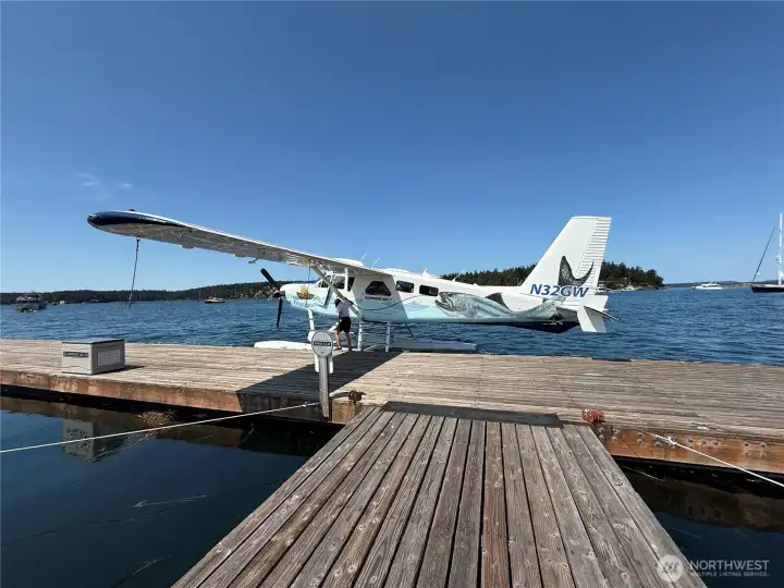 Float Plane Dock at Marina