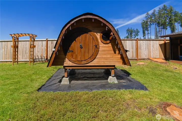 This was used as a chicken coupe at one time.