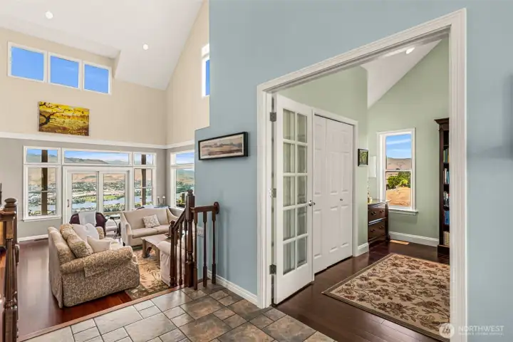 Office w/French doors on Main floor