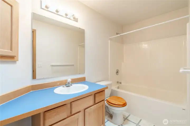 Upstairs bath Upstairs bath