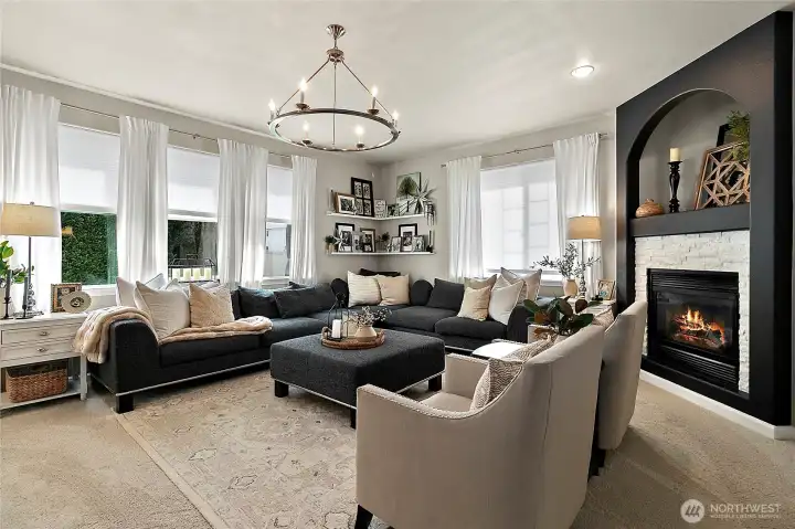 Right now this is used as a formal living room, but could definitely be used as the family room!