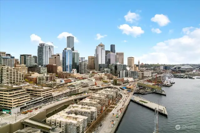 Located in the Hub of Seattle Transportation with a 100 ride score with light rail, buses and ferries.