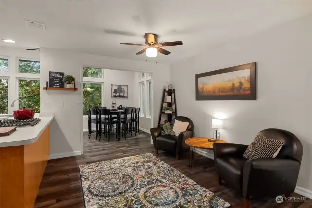 Sitting area off the kitchen