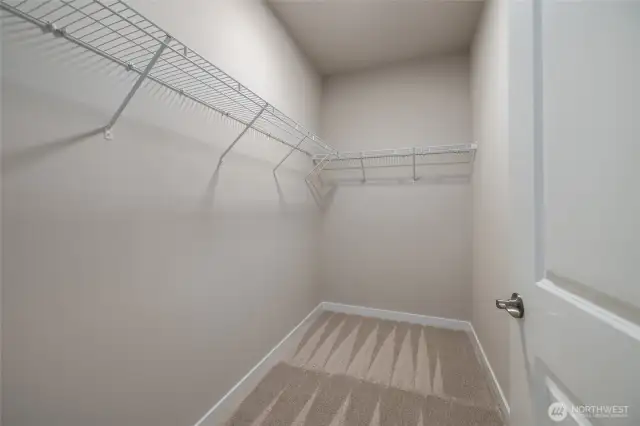 There is a large walk in closet off the primary bedroom.