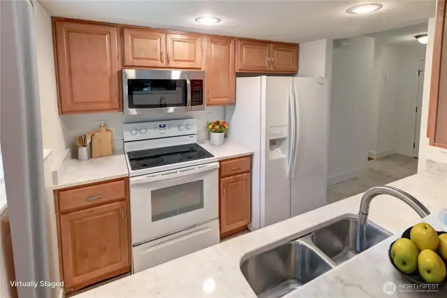Built in stainless microwave