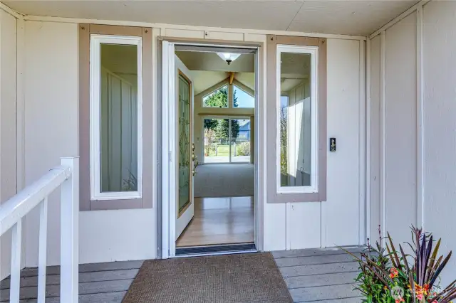 A gorgeous door as you enter your new home!