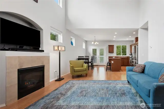 Living room to kitchen