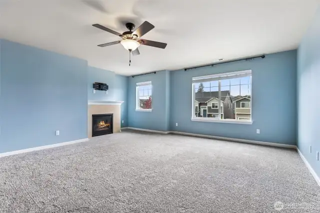 Primary Bedroom w/ Gas Fireplace
