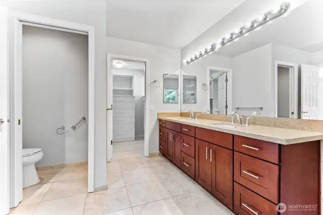 Primary bathroom (remodeled in 2019).