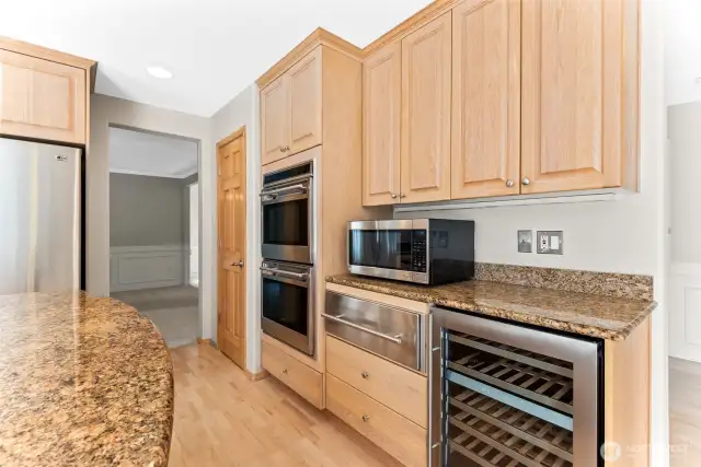 Kitchen with access to the dining room.