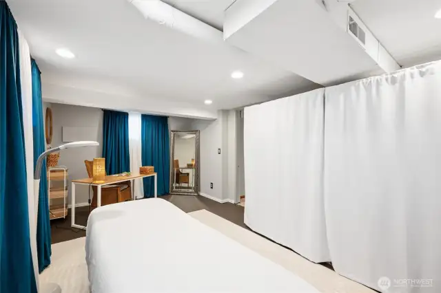The third basement bedroom.