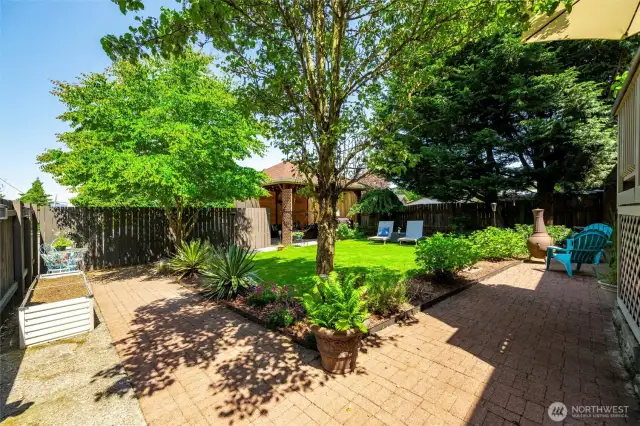 With every detail of the back yard manicured, you'll feel like you're on vacation, every day of the year.