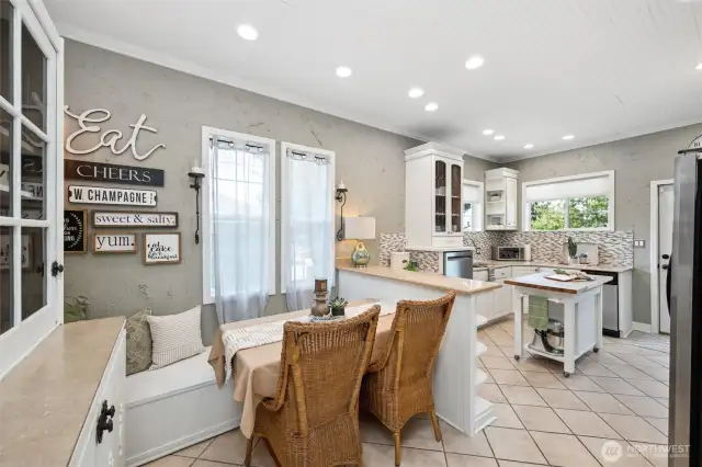 With tasteful updates that maintain the original charm, you'll love the built in breakfast nook, stainless steel appliances and tiled backsplash.