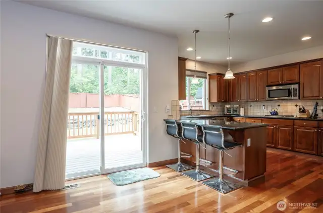 Step out onto the back deck and enjoy the privacy of a fully fenced backyard—perfect for relaxing or entertaining.