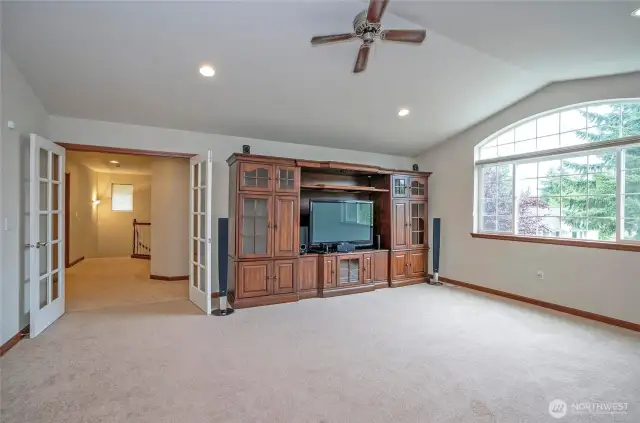 Bright and generously sized, the upper-level bonus room offers endless possibilities.