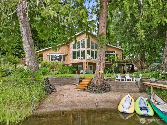 Every day can feel like a vacation! Enjoy your private beach and dock.