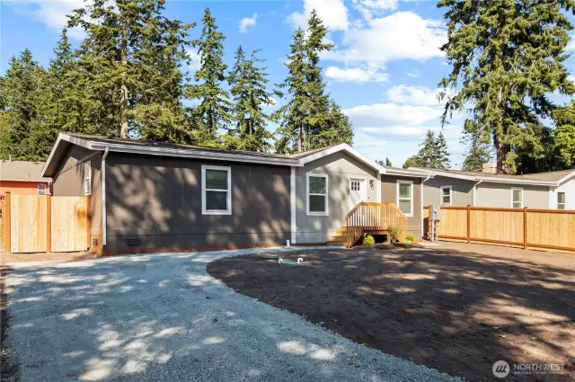 New construction - yard to be hydroseeded for lush grass prior to closing.