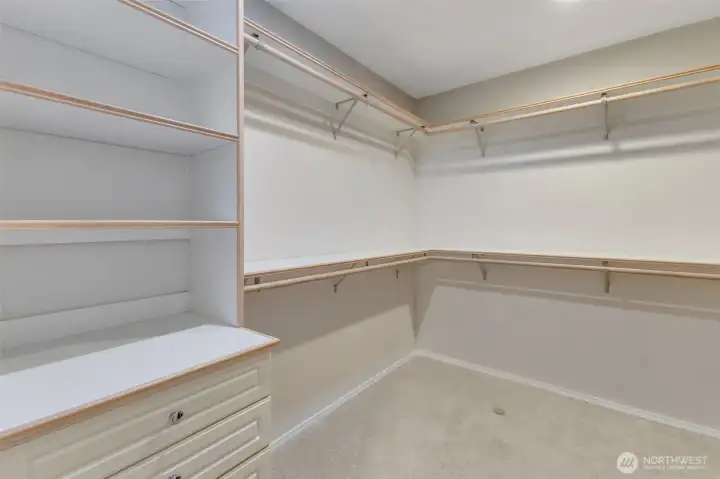 Primary closet