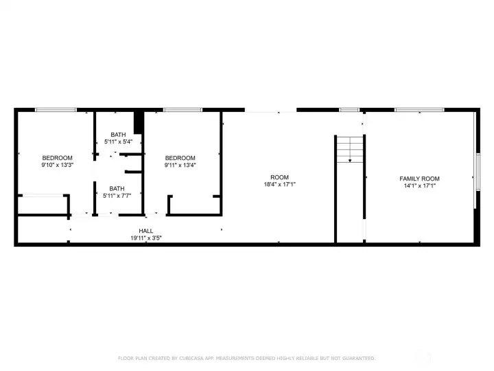 Great lower level could be a full second living space.
