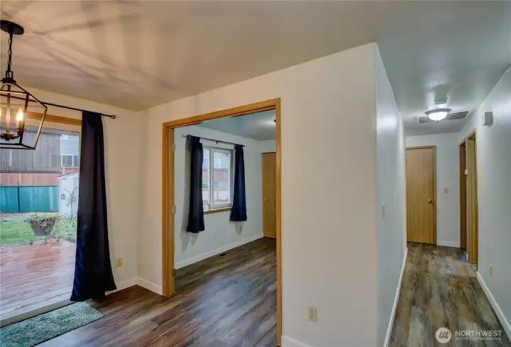 Dining/ 3rd bdrm(or office) and hallway
