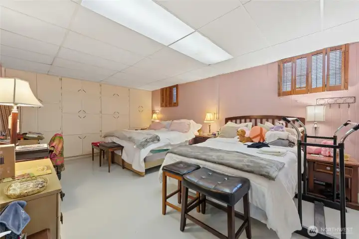 Basement bedroom