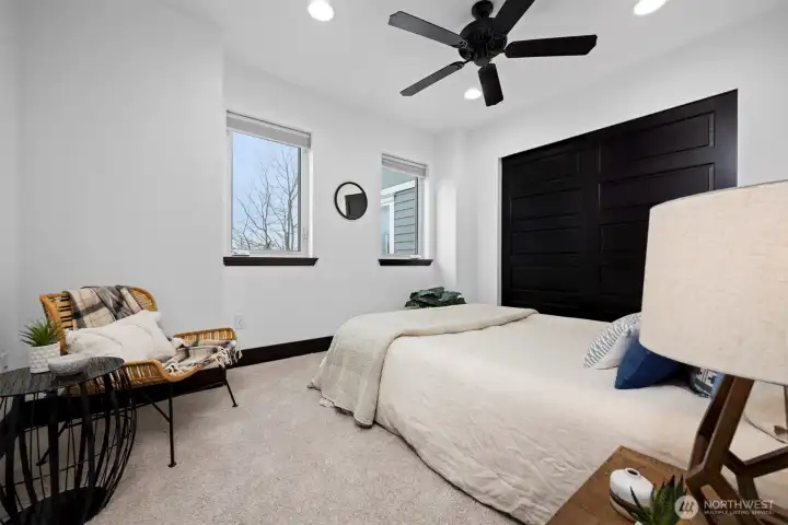 Bedroom #1 faces the back