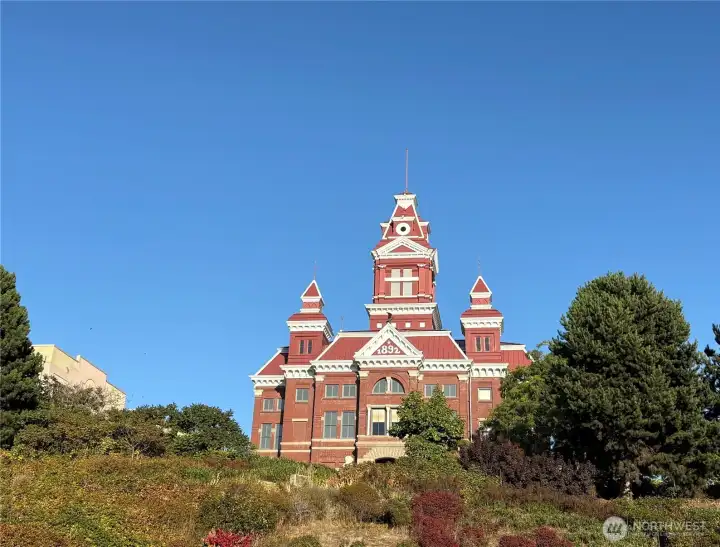 A view of Old City Hall which is now part of the Whatcom Museum and offers great rotating exhibits and programs