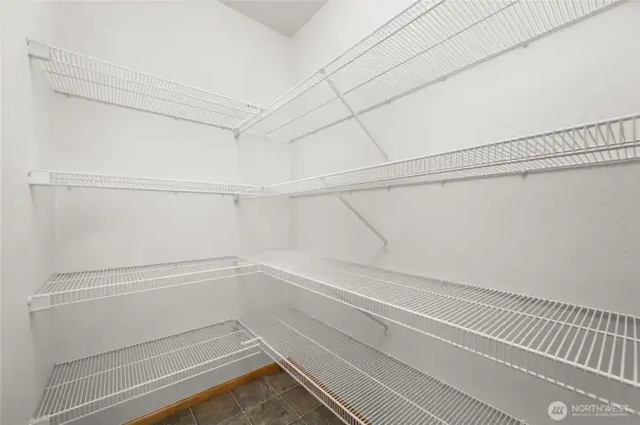 This home has a very large pantry right off the kitchen.