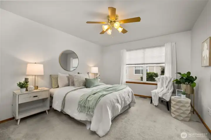 Enjoy your large primary bedroom.