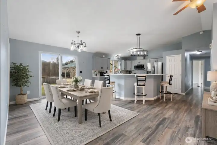 Virtually Staged Dining Room