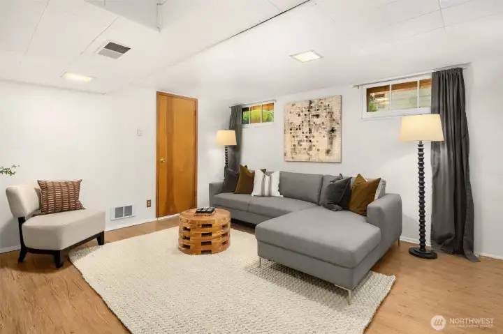 Lower level rec room