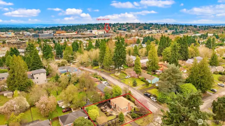 Convenient to the light rail station