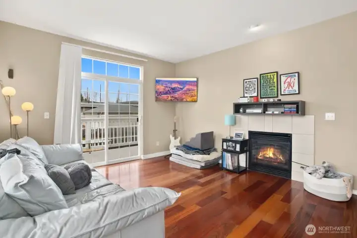 Cozy fireplace for those chilly winter evenings.  Relax. Rest. Recharge!