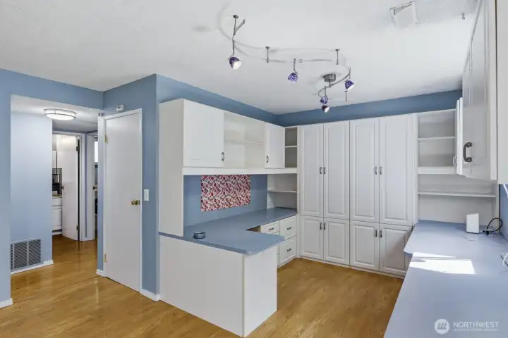 Custom built-ins perfect for a home office or your favorite arts & crafts.