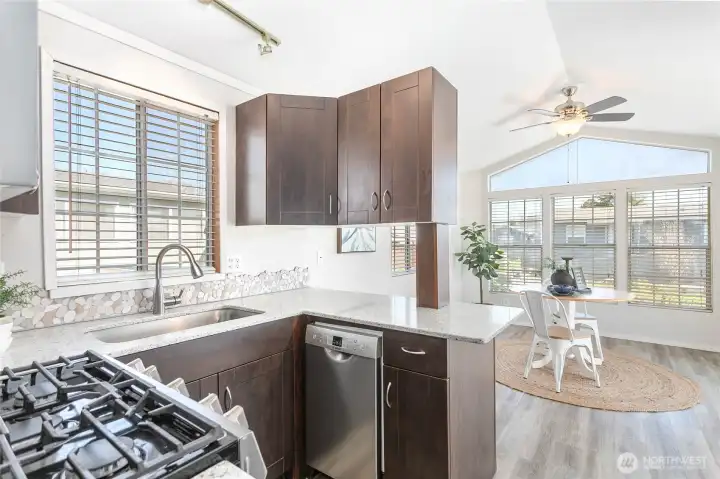Looking toward dining area - could be living/dining if add-on needed to be more bedroom space