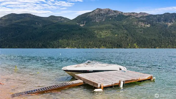 Even the dock has a great view.