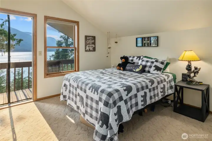 Upstairs room with a balcony!  Upstairs Bedroom #1