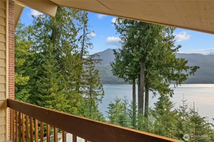 View while sitting on the upstairs balcony.