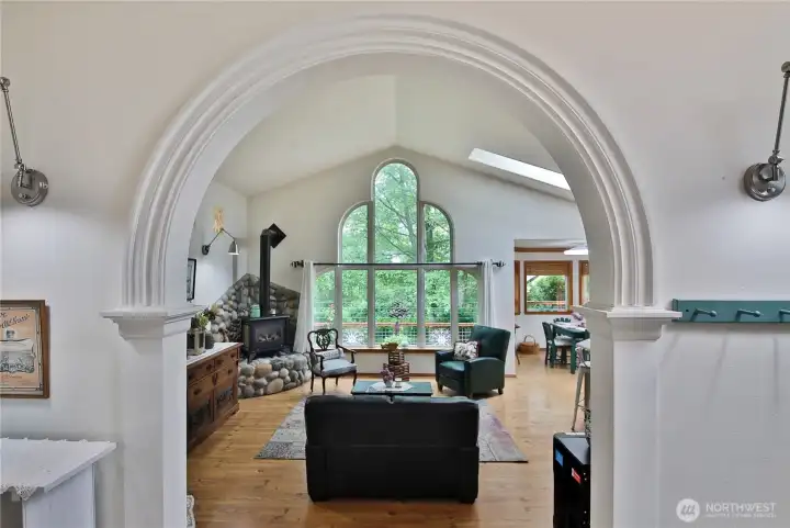 Entering into the main living room.