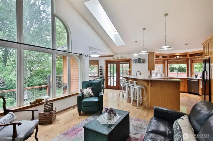 Easy to entertain with open concept living. Tons of windows flood this space with natural light.